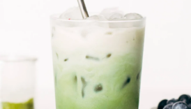 Blueberry Matcha Latte Square