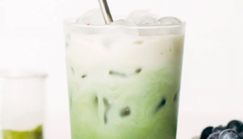 Blueberry Matcha Latte Square