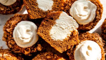 Pumpkin Muffins with Cream Cheese Filling 10