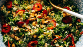 Roasted Peanut Kale Crunch Salad Square 960x960