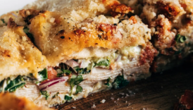 Trader Joes Sun Dried Tomato Focaccia Turkey Sandwich Square